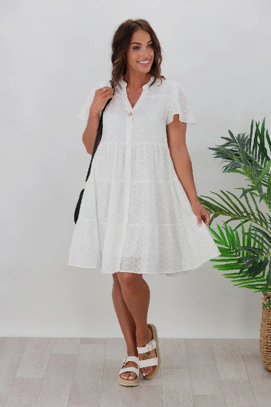 Boho Australia Charmane Dress White