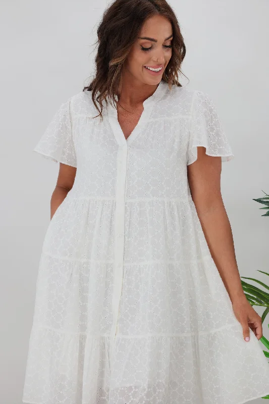 Boho Australia Charmane Dress White