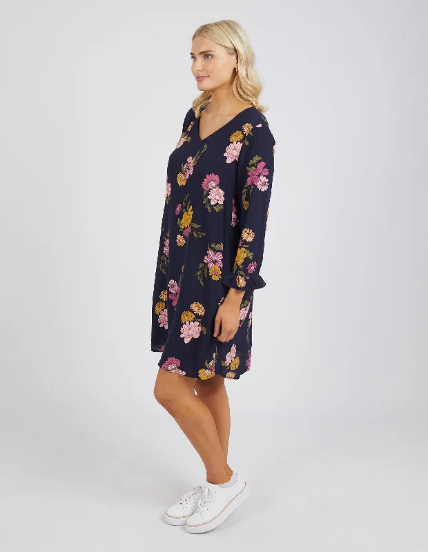 Elm Sweet Pea Shift Dress Navy Floral