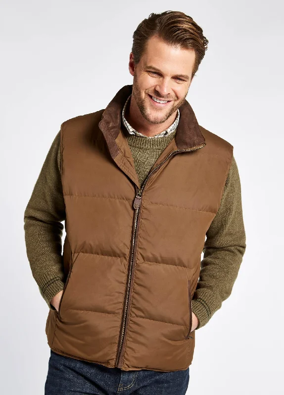 Graystown Mens Down-filled Gilet - Walnut