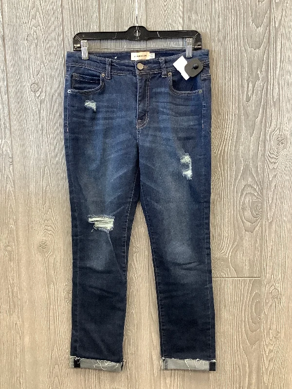 Jeans Cropped By Clothes Mentor In Blue, Size: 8