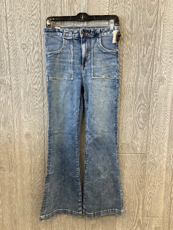 Jeans Flared By American Eagle In Blue Denim, Size: 6