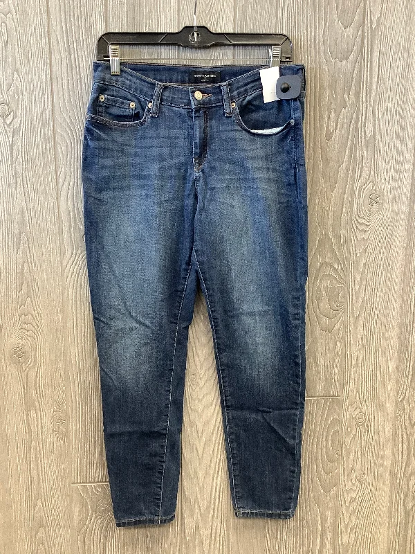 Jeans Skinny By Banana Republic In Blue Denim, Size: 8