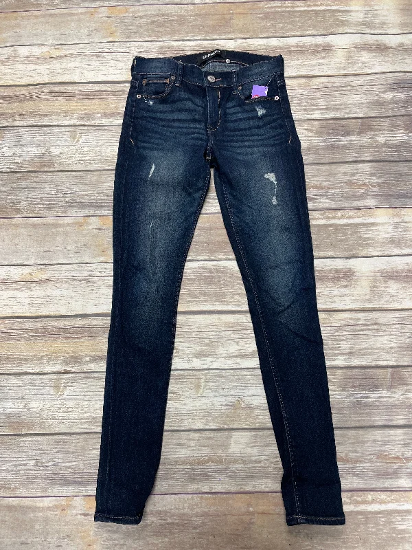 Jeans Skinny By Express In Blue Denim, Size: 2