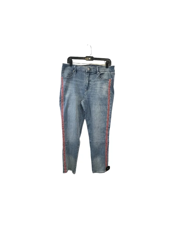 Jeans Skinny By White House Black Market In Blue Denim, Size: 14petite