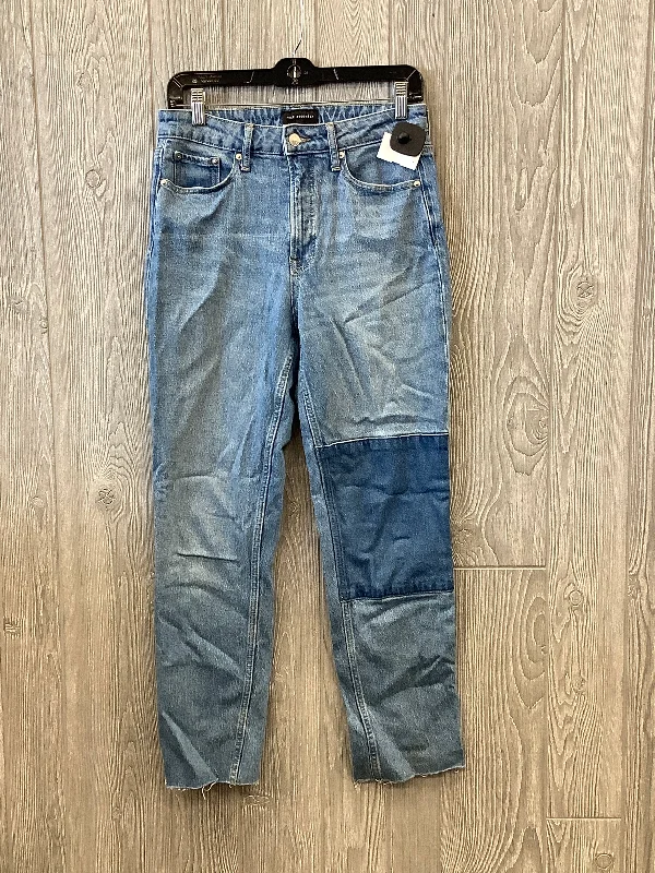 Jeans Straight By Free Assembly In Blue Denim, Size: 4