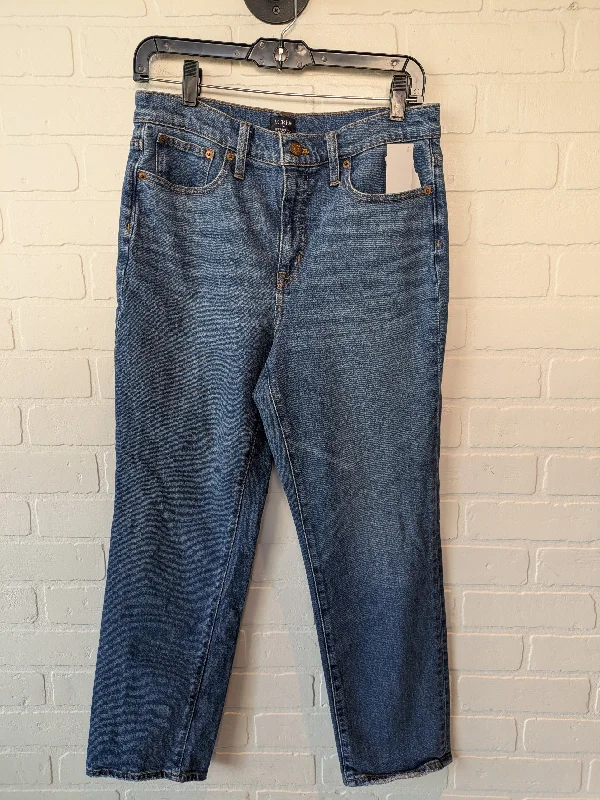 Jeans Straight By J. Crew In Blue Denim, Size: 6