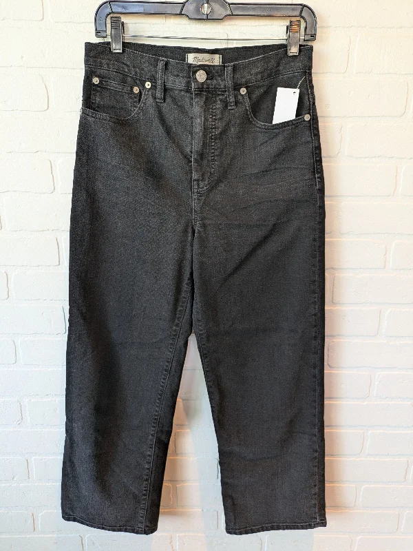 Jeans Straight By Madewell In Black Denim, Size: 6