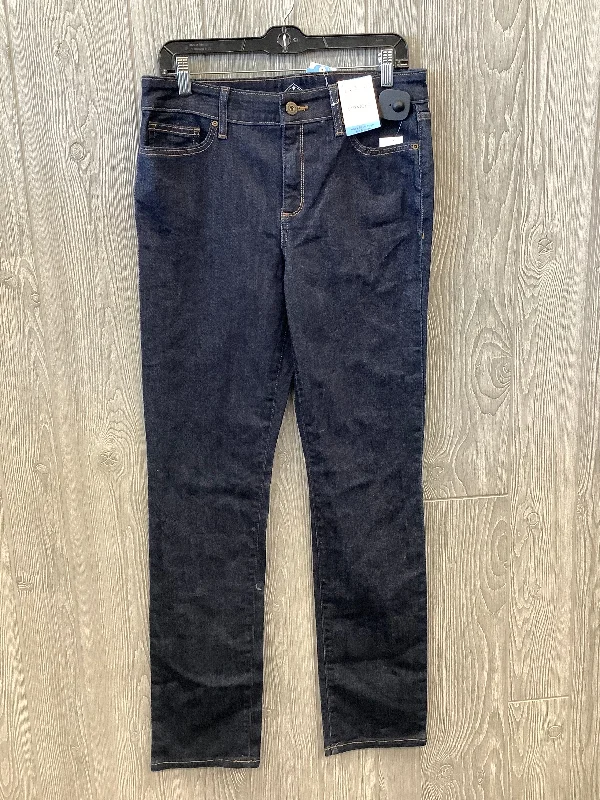 Jeans Straight By St Johns Bay In Blue Denim, Size: 10