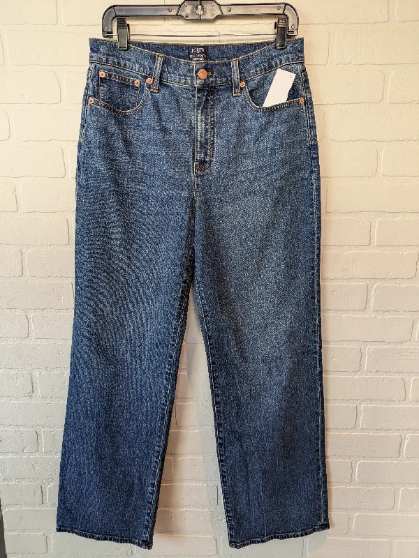 Jeans Wide Leg By J. Crew In Blue Denim, Size: 6