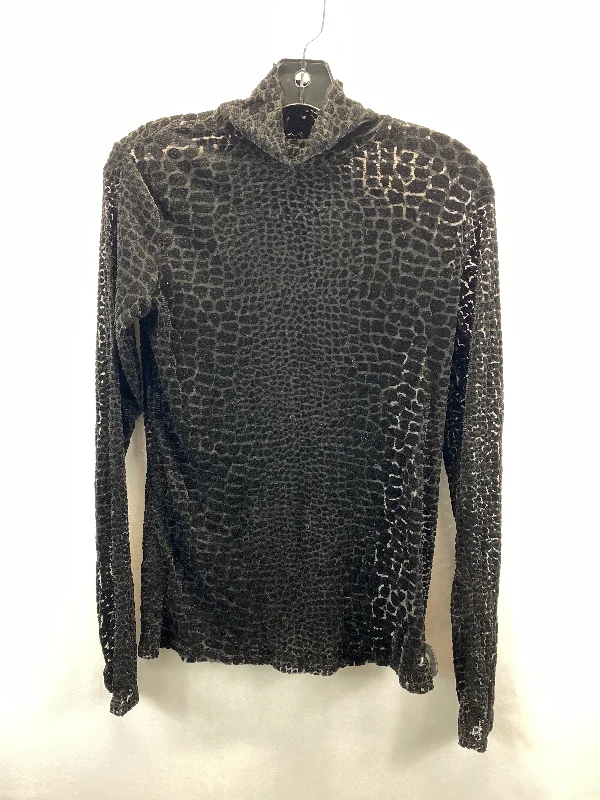 Top Long Sleeve By Express In Black, Size: L