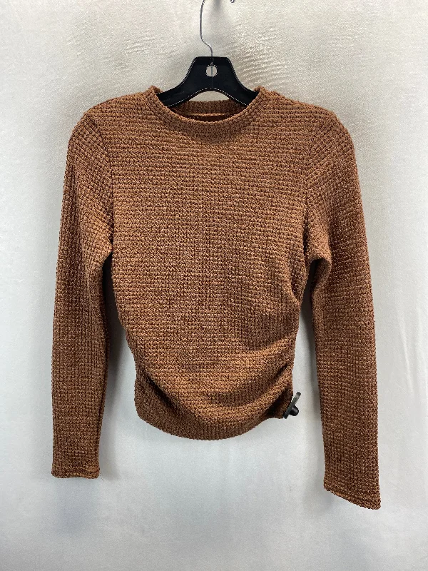 Top Long Sleeve By Shein In Brown, Size: 6