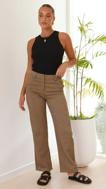 Jacqueline Pants - Brown