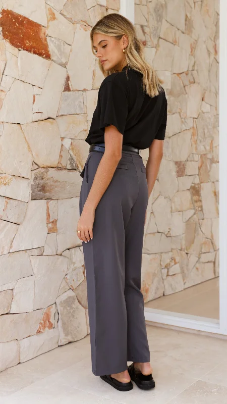 Kalli Pants - Charcoal