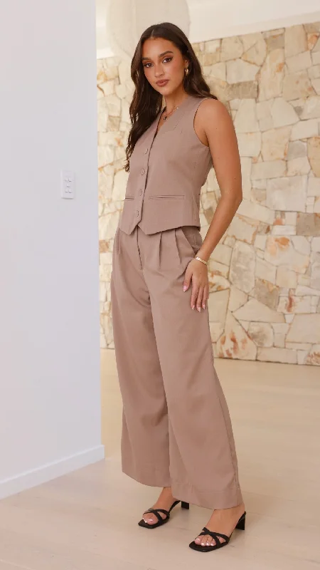 Leya Pants - Mocha