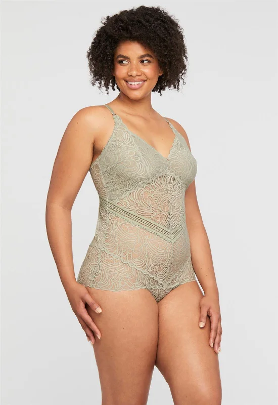 Montelle London Fog Lace Bodysuit