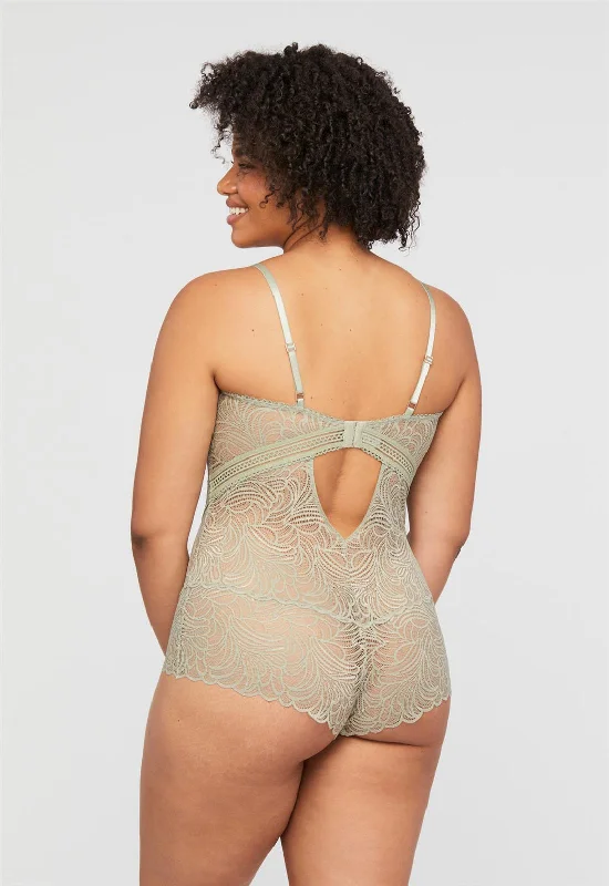 Montelle London Fog Lace Bodysuit