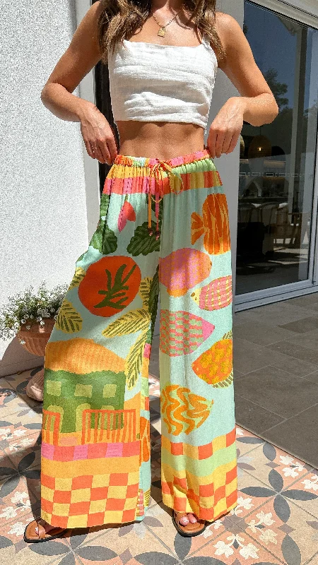 South Beach Pants - Tropical Print