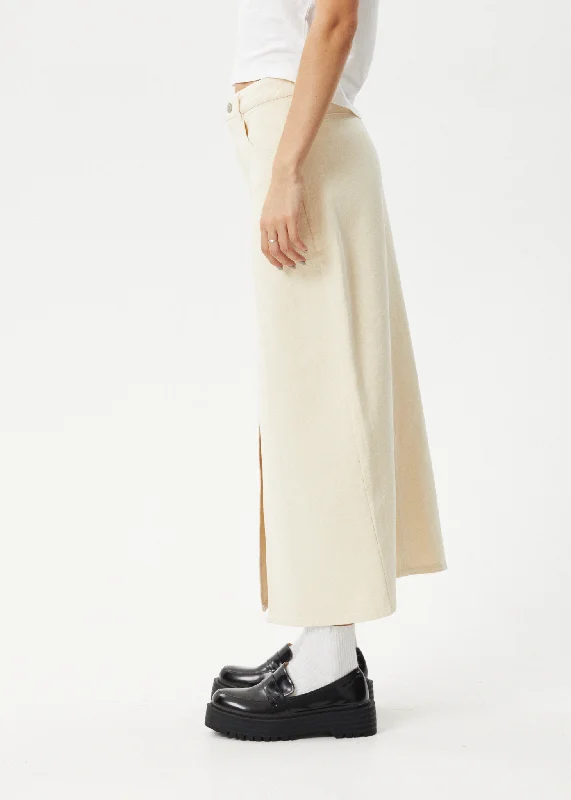 AFENDS Womens Mika - Maxi Skirt - Sand