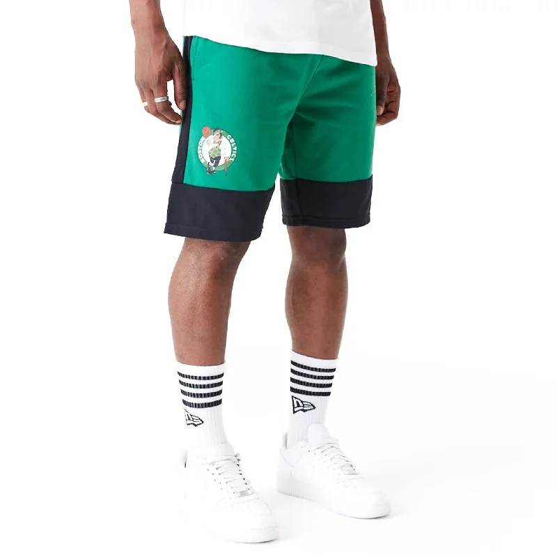 Boston Celtics NBA Colour Block Green Shorts