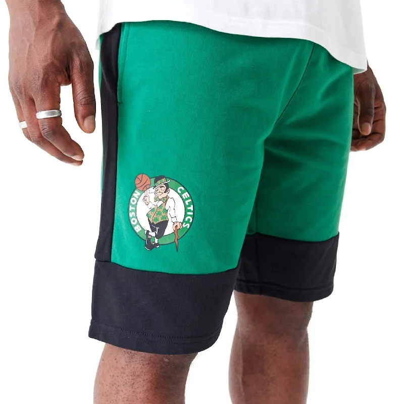 Boston Celtics NBA Colour Block Green Shorts