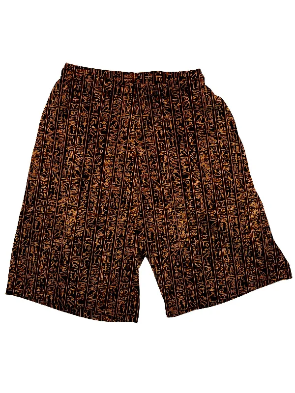 Egyptian Glyphs (Golden) Shorts