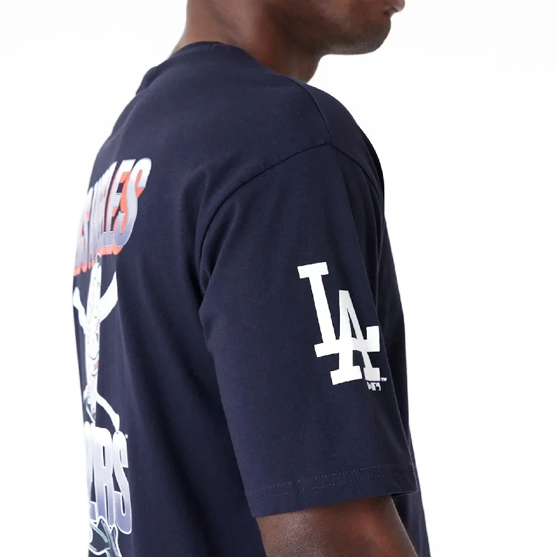 LA Dodgers Baseball Graphic Navy Oversized T-Shirt