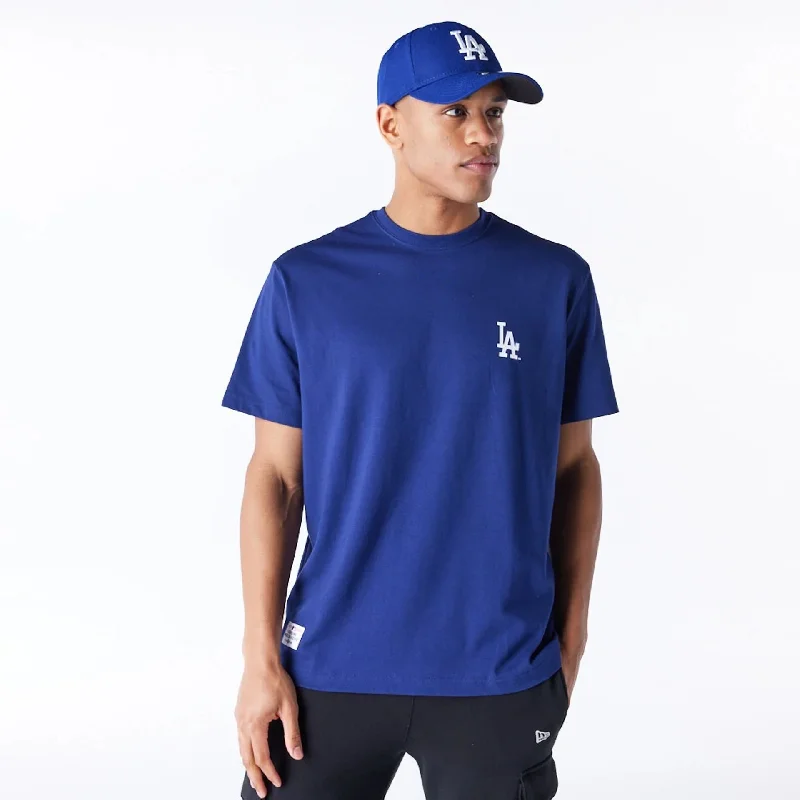 LA Dodgers MLB Flower New Era Korea Blue T-Shirt