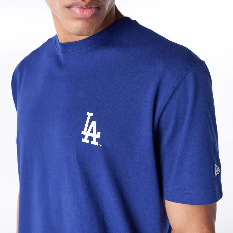 LA Dodgers MLB Flower New Era Korea Blue T-Shirt