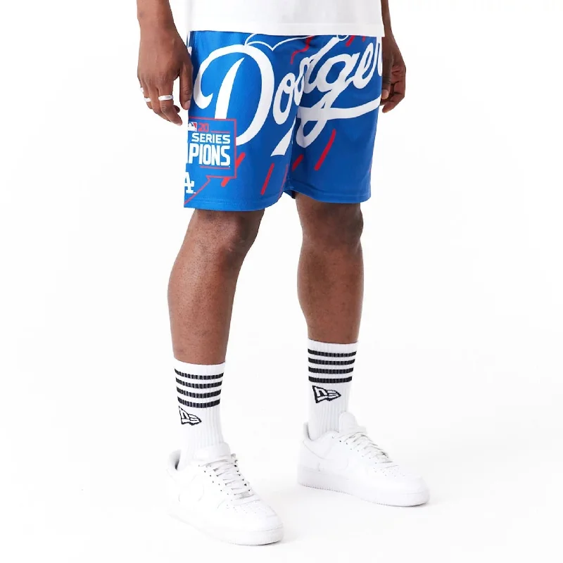 LA Dodgers MLB Large Logo Blue Shorts