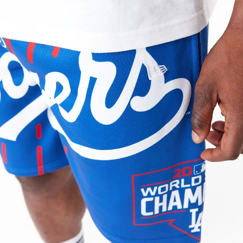 LA Dodgers MLB Large Logo Blue Shorts