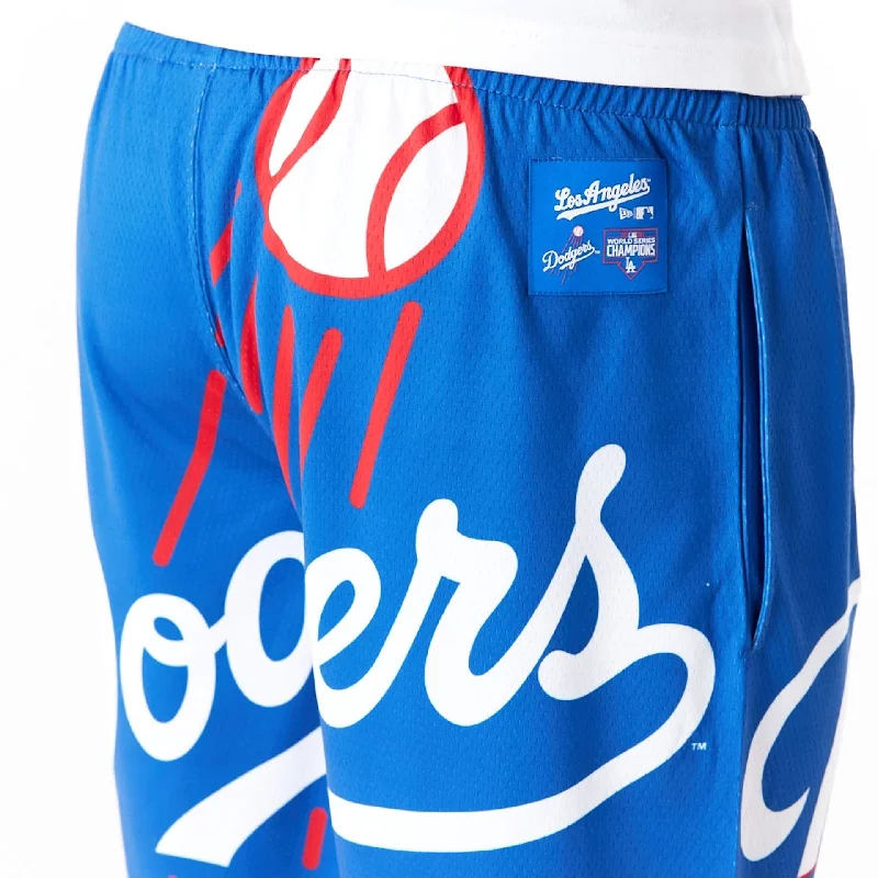 LA Dodgers MLB Large Logo Blue Shorts