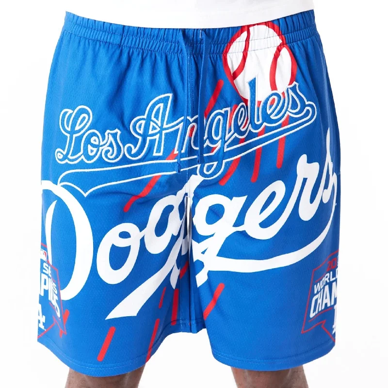 LA Dodgers MLB Large Logo Blue Shorts