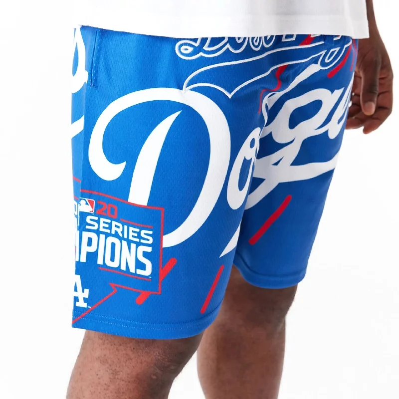 LA Dodgers MLB Large Logo Blue Shorts