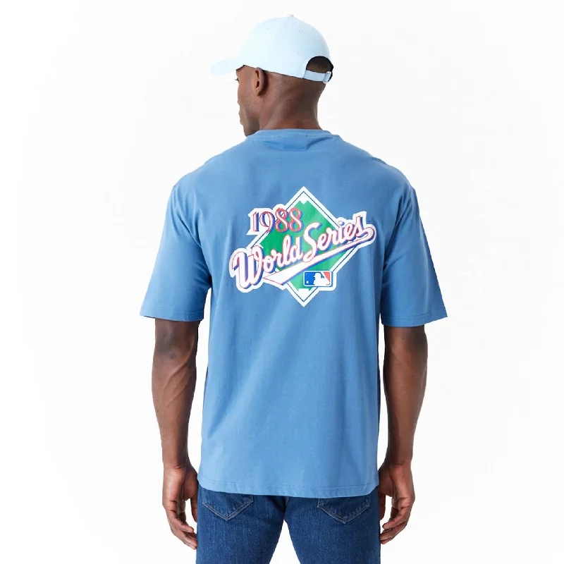 LA Dodgers MLB World Series Blue Oversized T-Shirt