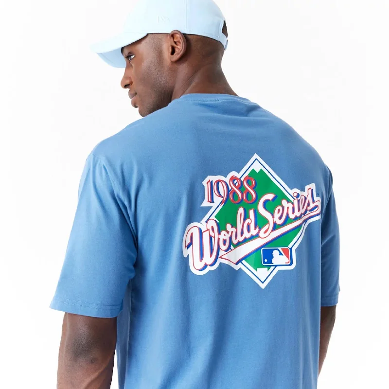 LA Dodgers MLB World Series Blue Oversized T-Shirt