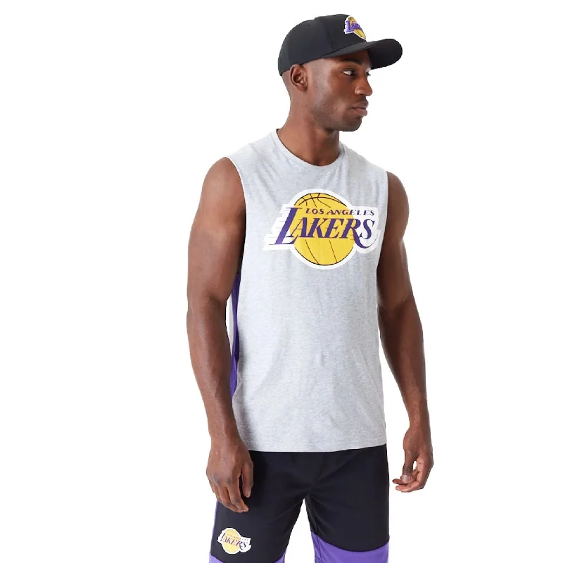 LA Lakers Colour Block Grey Vest