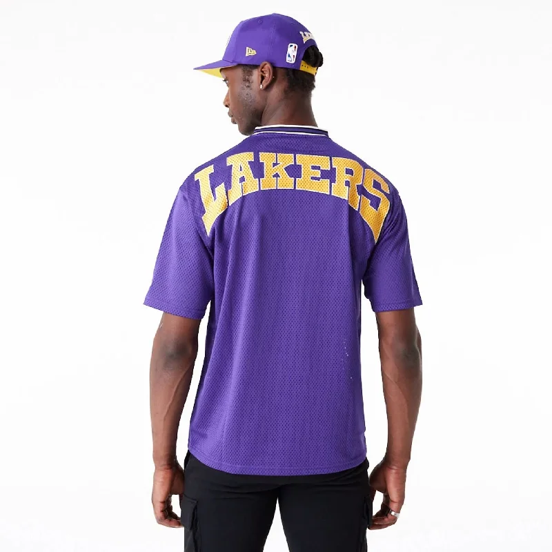 LA Lakers NBA Arch Graphic Jersey Purple T-Shirt