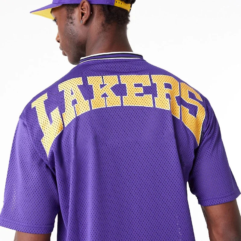 LA Lakers NBA Arch Graphic Jersey Purple T-Shirt