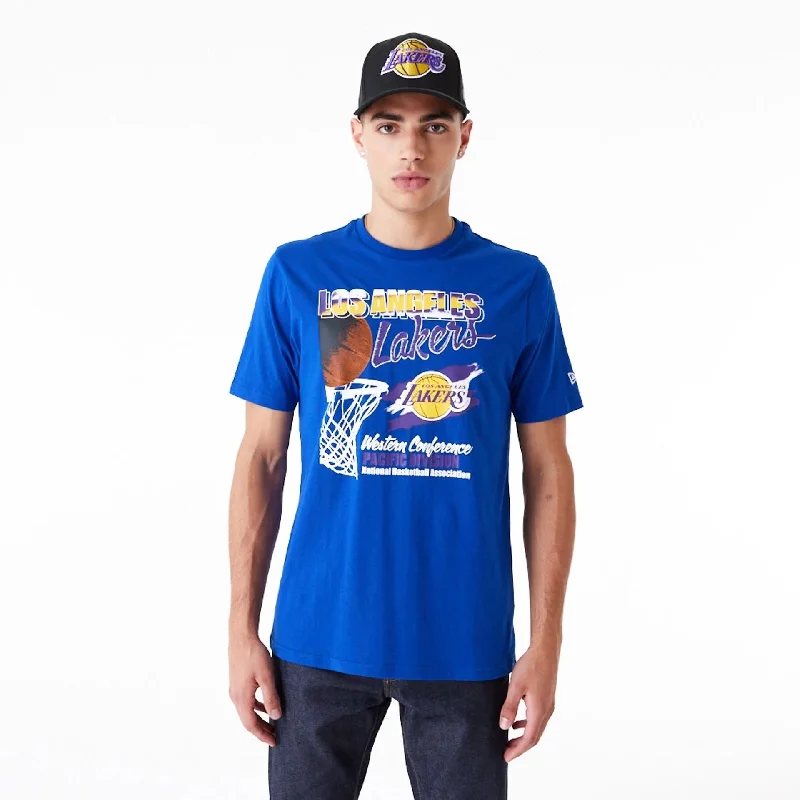 LA Lakers NBA Player Graphic Blue T-Shirt