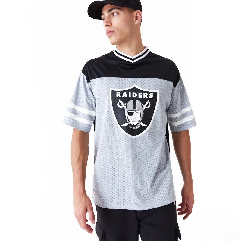 Las Vegas Raiders NFL Wordmark Graphic Grey T-Shirt