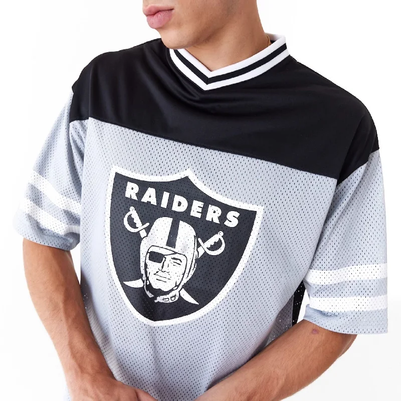 Las Vegas Raiders NFL Wordmark Graphic Grey T-Shirt