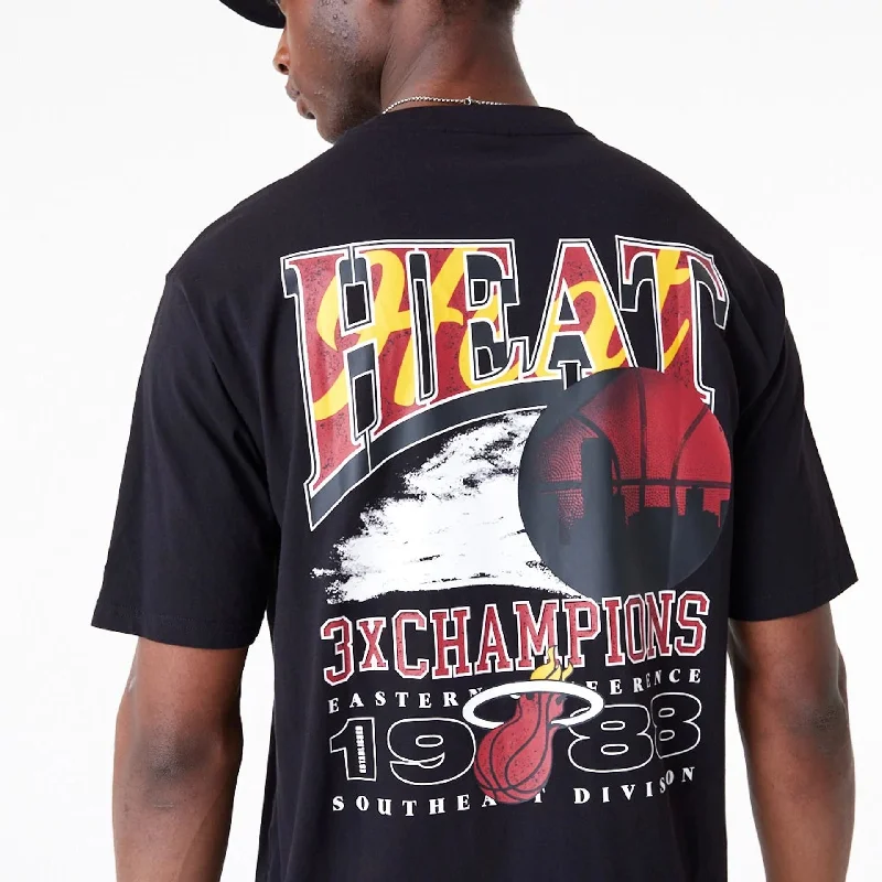 Miami Heat NBA Championship Black Oversized T-Shirt