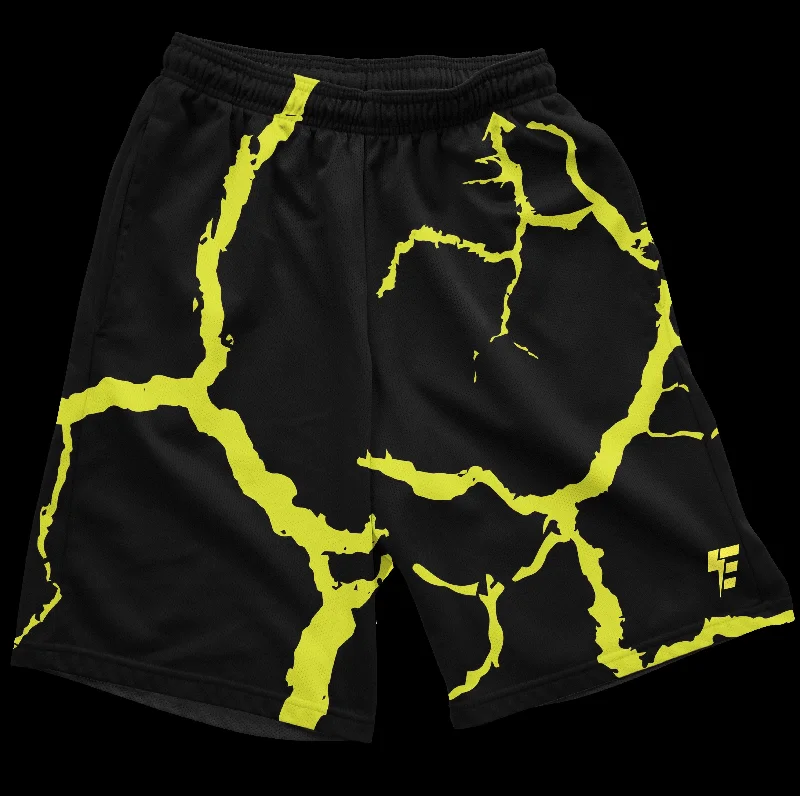 Neon Electro Shock 6"" Swim Trunks