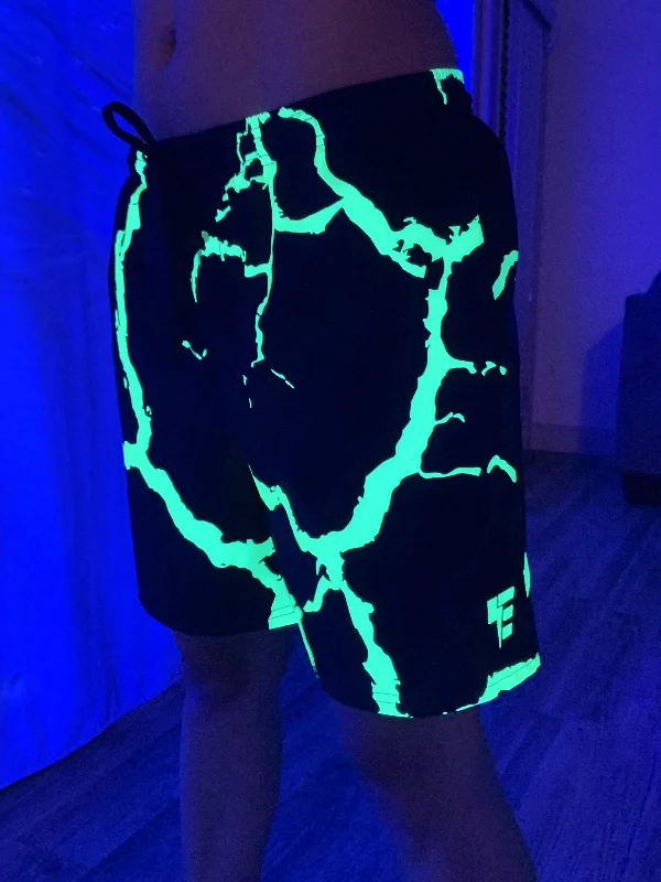 Neon Electro Shock 6"" Swim Trunks