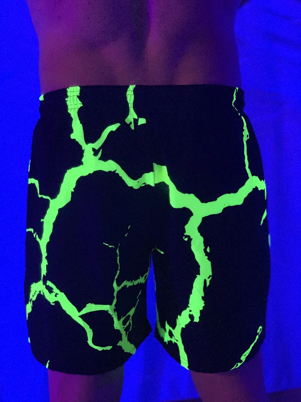 Neon Electro Shock 6"" Swim Trunks