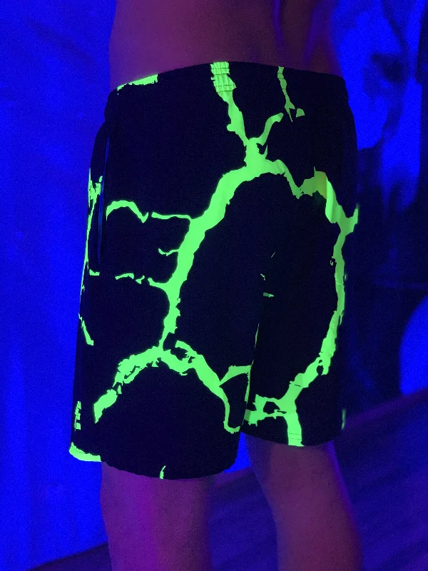 Neon Electro Shock 6"" Swim Trunks