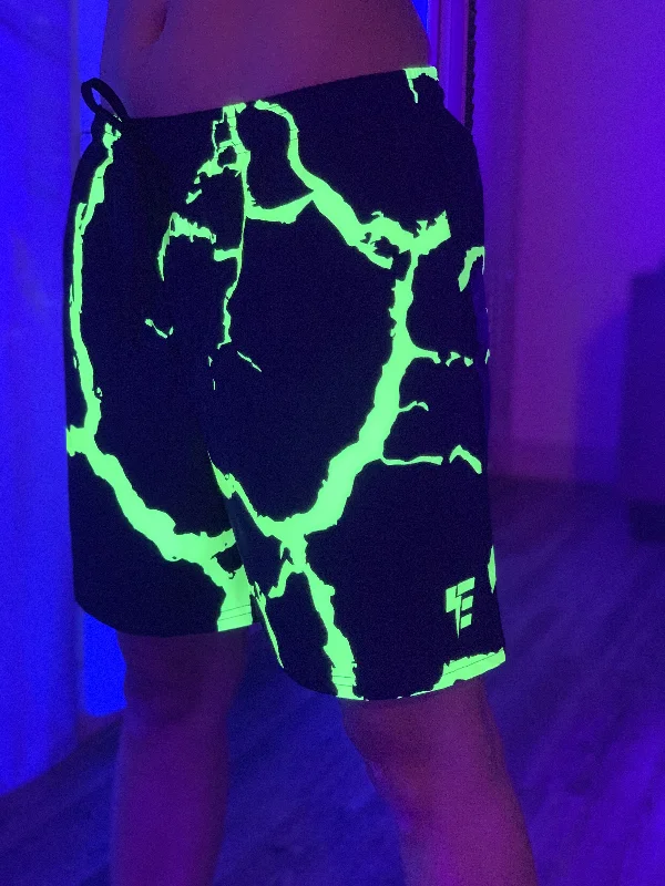 Neon Electro Shock 6"" Swim Trunks