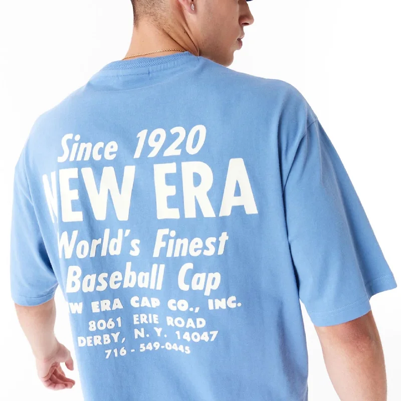 New Era Graphic Blue Oversized T-Shirt