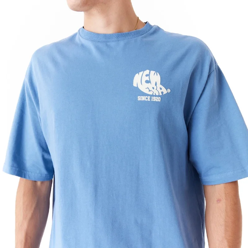 New Era Graphic Blue Oversized T-Shirt